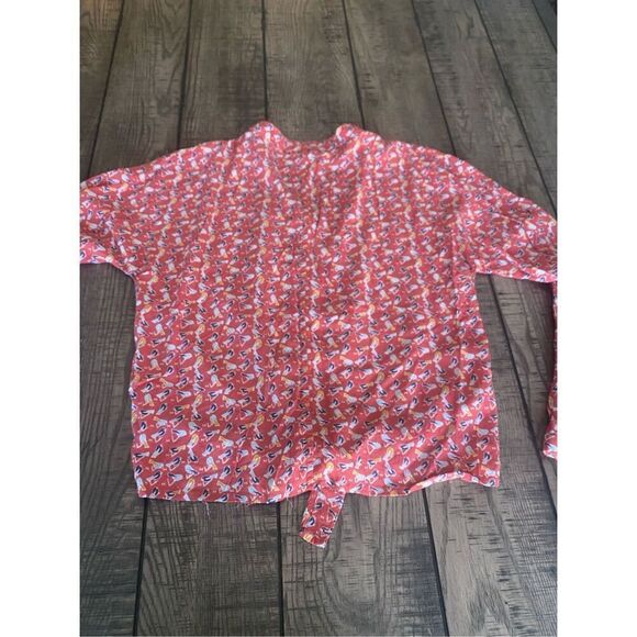 Beach Lunch Lounge tie front top woman’s size XS - Picture 2 of 7